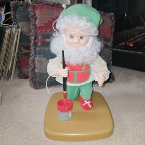 Vintage Santa's Best Christmas Elf Animated Collectible 1990s.